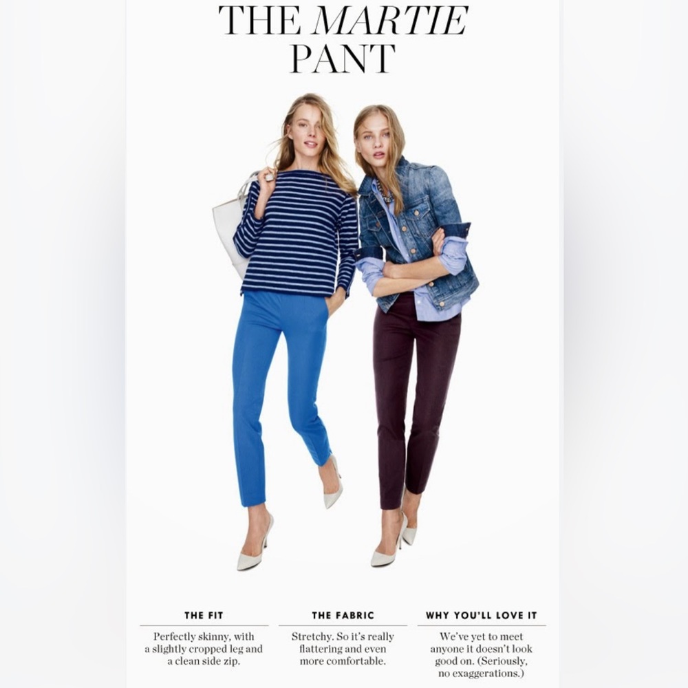 J.Crew Martie pants in navy blue